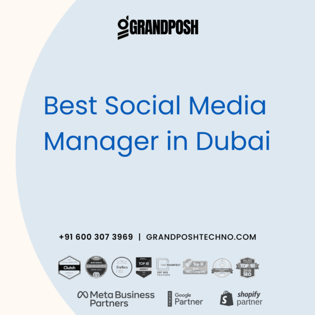 Best Social Media Manager in Dubai